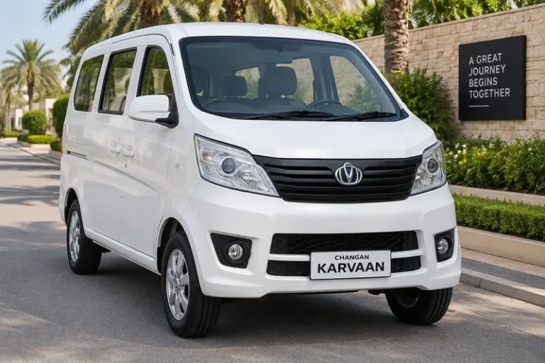 White Changan Karvaan family van